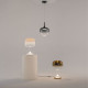 Lampada da tavolo con base e diffusore in vetro con led dimmerabile