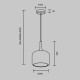 Lampada da tavolo diffusore in vetro a led dal design moderno