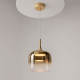 Lampada a sospensione con diffusore in vetro a led dal design moderno