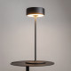 Lampada da tavolo in metallo dal design moderno con diffusore a LED