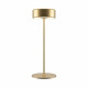 Lampada da tavolo in metallo dal design moderno con diffusore a LED