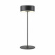 Lampada da tavolo in metallo dal design moderno con diffusore a LED