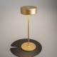 Lampada da tavolo in metallo dal design moderno con diffusore a LED