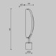 Lampada da tavolo in metallo dal design moderno con diffusore a led dimmerabile