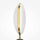 Lampada da tavolo in metallo dal design moderno con diffusore a led dimmerabile