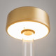 Lampada da tavolo in vetro dal design moderno con diffusore a LED ricaricabile