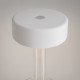 Lampada da tavolo in vetro dal design moderno con diffusore a LED ricaricabile