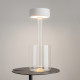 Lampada da tavolo in vetro dal design moderno con diffusore a LED ricaricabile