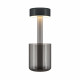 Lampada da tavolo in vetro dal design moderno con diffusore a LED ricaricabile