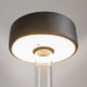 Lampada da tavolo in vetro dal design moderno con diffusore a LED ricaricabile
