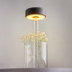 Lampada da tavolo in vetro dal design moderno con diffusore a LED ricaricabile