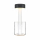 Lampada da tavolo in vetro dal design moderno con diffusore a LED ricaricabile