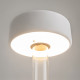 Lampada da tavolo in vetro dal design moderno con diffusore a LED ricaricabile