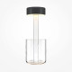 Lampada da tavolo in vetro dal design moderno con diffusore a LED ricaricabile