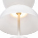 Lampada da tavolo moderna con base in marmo e diffusore in vetro
