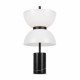 Lampada da tavolo moderna con base in marmo e diffusore in vetro