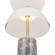 Lampada da tavolo moderna con base in marmo e diffusore in vetro