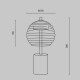 Lampada da tavolo moderna con base in marmo e diffusore LED in vetro