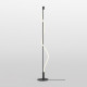Lampada da terra a LED con struttura in metallo dal design moderno