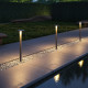 Lampione da giardini con diffusore a led dal design moderno 