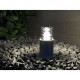 Lampioncino da giardino con diffusore in vetro dal design moderno