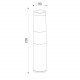 Lampioncino da giardino moderno con diffusore a LED