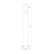 Lampione da giardino diffusore a led e struttura in metallo dal design moderno 