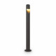 Lampione da giardino diffusore a led e struttura in metallo dal design moderno 