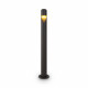 Lampione da giardino diffusore a led e struttura in metallo dal design moderno 