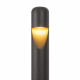 Lampione da giardino diffusore a led e struttura in metallo dal design moderno