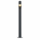 Lampione da giardino diffusore a led e struttura in metallo dal design moderno 