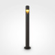 Lampione da giardino diffusore a led e struttura in metallo dal design moderno 