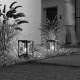 Lampioncino da giardino mini struttura in alluminio diffusore in acrilico