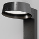 Lampione da giardino struttura in alluminio e diffusore a LED in vetro