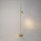 Lampada da terra in metallo con diffusore a led dimmerabile