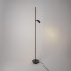 Lampada da terra in metallo con diffusore a led dimmerabile