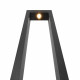 Lampione da giardino struttura in metallo e diffusore a LED 