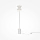 Lampada da terra piantana moderna con base in marmo e diffusore in vetro