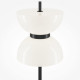 Lampada da terra piantana moderna con base in marmo e diffusore in vetro