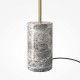 Lampada da terra piantana moderna con base in marmo e diffusore in vetro