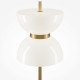 Lampada da terra piantana moderna con base in marmo e diffusore in vetro