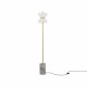 Lampada da terra piantana moderna con base in marmo e diffusore in vetro