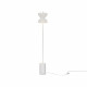 Lampada da terra piantana moderna con base in marmo e diffusore in vetro