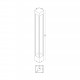 Lampioncino per giardini ed esterno con diffusore a LED