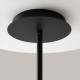 Lampadario con 8 diffusori in metallo dalle linee moderne