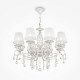 Lampadario con pendenti in cristallo a otto braccia in stile classico