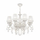 Lampadario con pendenti in cristallo a otto braccia in stile classico
