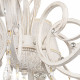 Lampadario con pendenti in cristallo a otto braccia in stile classico