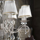 Lampadario con pendenti in cristallo a otto braccia in stile classico