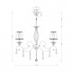 Lampadario con pendenti in cristallo a otto braccia in stile classico